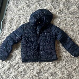 LAST CHANCE! GAP Kids Navy Puffer Jacket with Colorful Dots